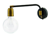 LAB 1 Arm Industrial Brass Wall Light